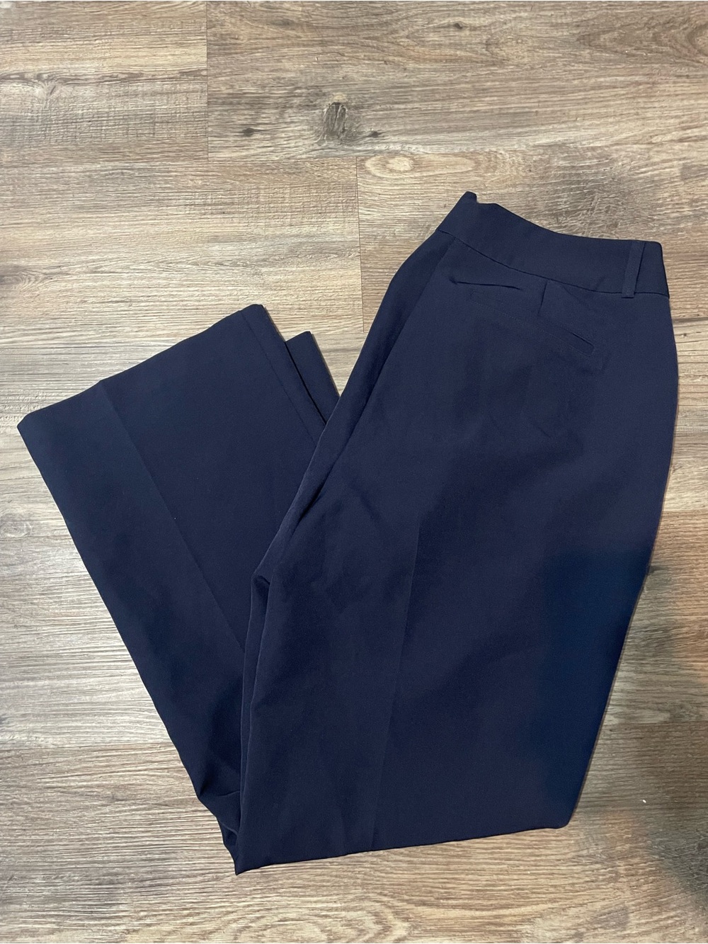 Ashley Stewart Women Classic Navy Dress Pants 12 short